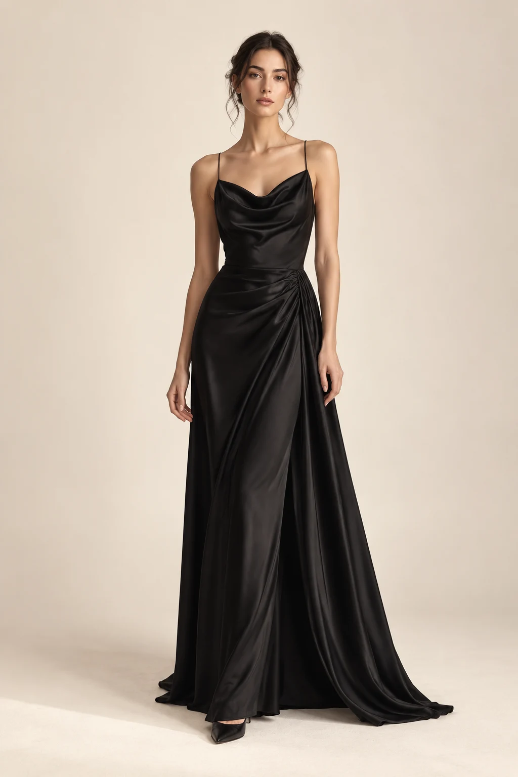 Robe fluide, soie
