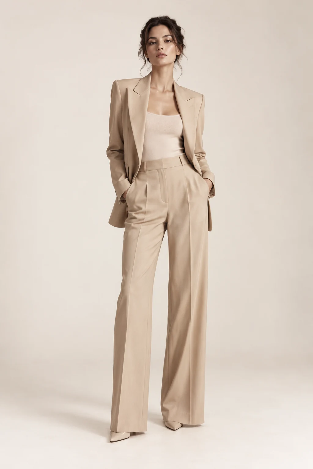 Ensemble tailleur, gabardine